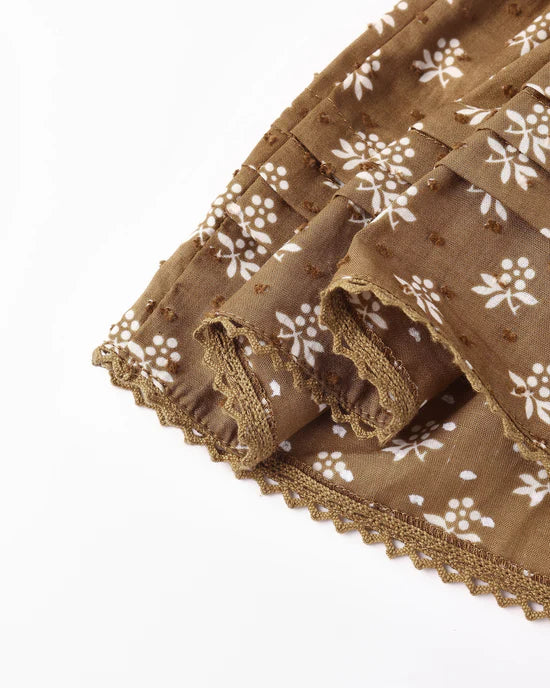 RYLEE + CRU - MAE SKIRT GOLDEN FLEUR