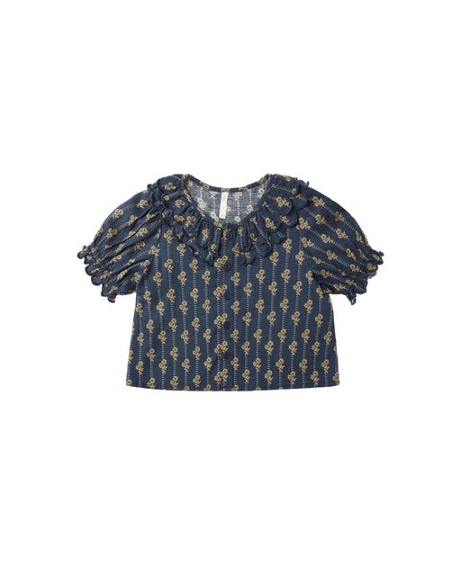 RYLEE + CRU - LIV BLOUSE VINTAGE BLOOM NAVY