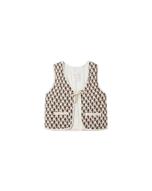 RYLEE + CRU - QUILTED VEST HARVEST FLORAL