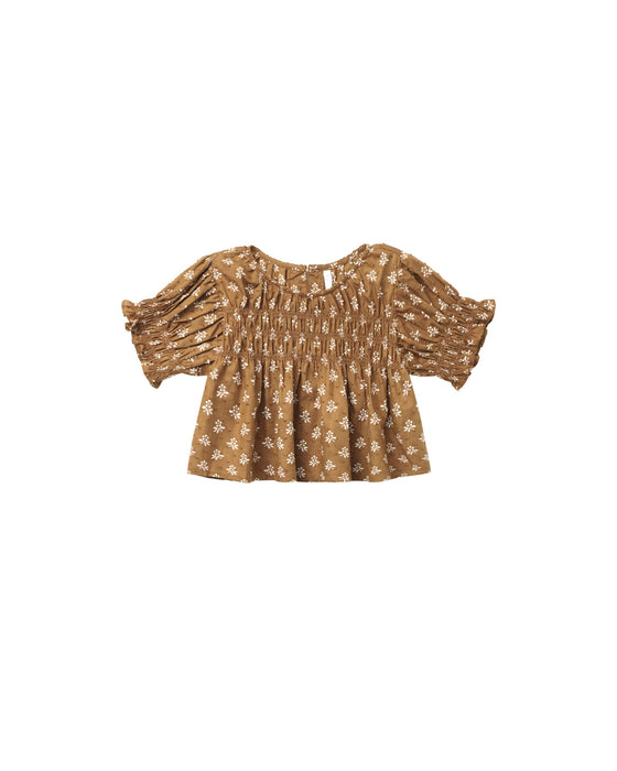 RYLEE + CRU - COLETTE TOP GOLDEN FLEUR