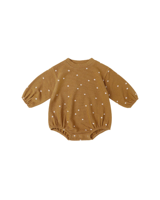 RYLEE + CRU - SPONGEY KNIT ROMPER GOLDEN STARS