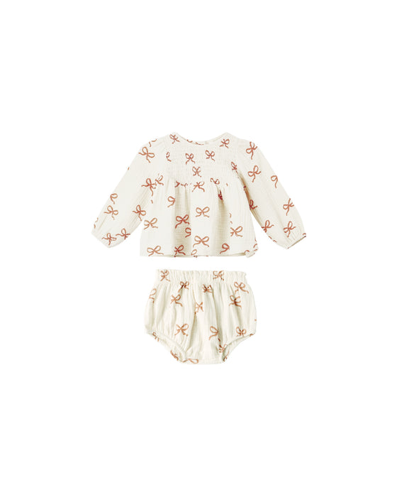 RYLEE + CRU - SOPHIA TOP + BLOOMER SET RUBY