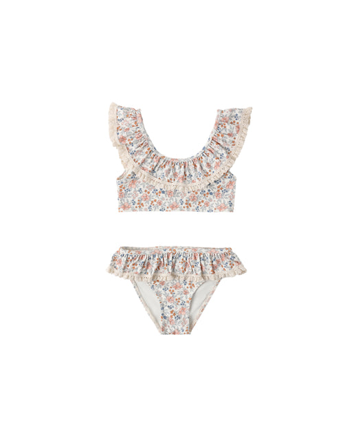 RYLEE + CRU - MARGOT BIKINI FLOWER FIELD IVORY