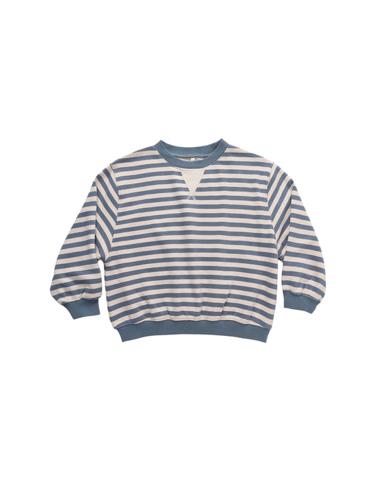 RYLEE + CRU - OVERSIZED CREW MARINE STRIPE