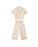 RYLEE + CRU - WOVEN PJ SET GOLDEN BLOOM NATURAL