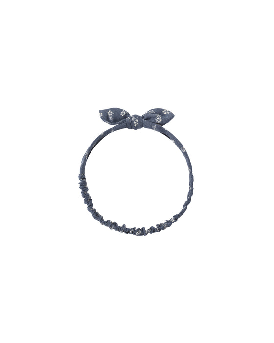 RYLEE + CRU - BABY BOW HEADBAND DITSY MARINE