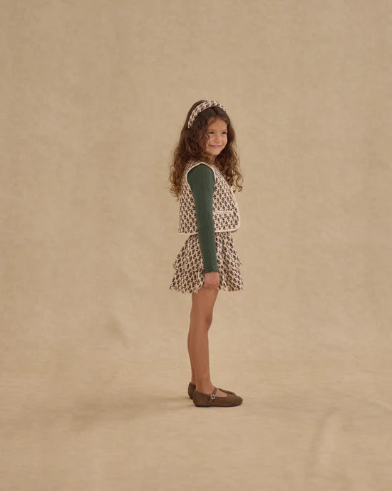 RYLEE + CRU - QUILTED VEST HARVEST FLORAL