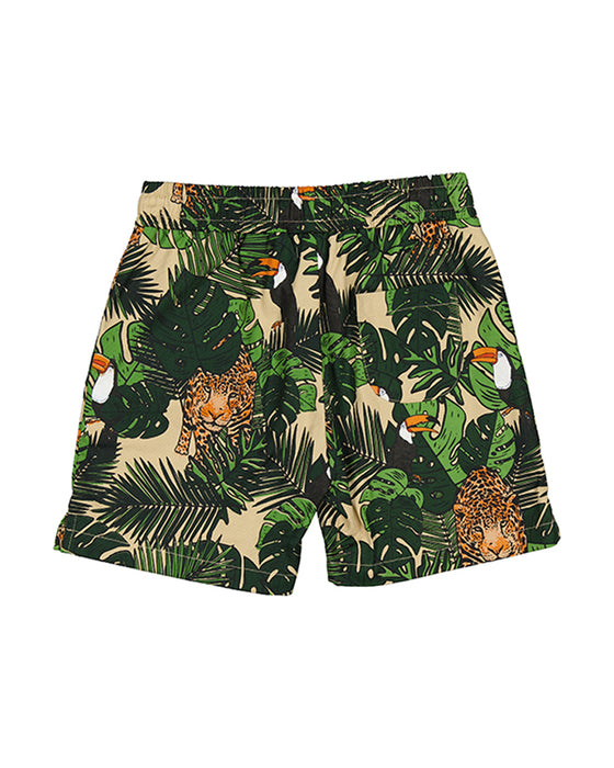 RADICOOL - JUNGLE LEOPARD DRILL SHORT