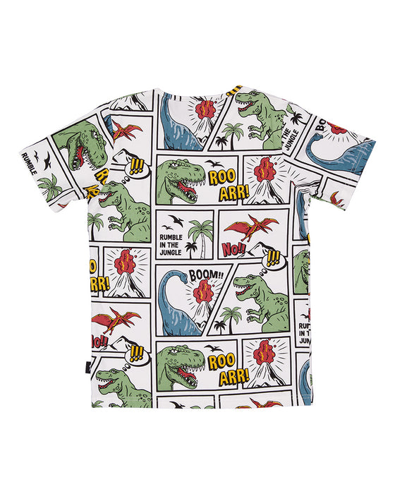 RADICOOL -  COMIC DINO TEE MULTI