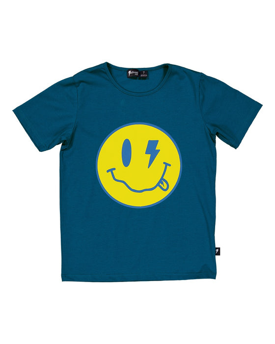 RADICOOL -  SMILEY BOLT TEE BLUE