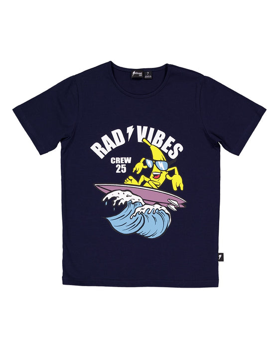 RADICOOL - RAD VIBES TEE IN NAVY