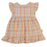 KAPOW - RAINBOW PLAID TRAPEZE DRESS