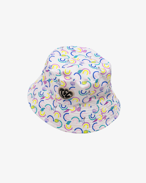 THE GIRL CLUB - RAINBOW STRIPE REVERSIBLE BUCKET HAT