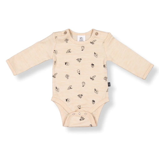 LFOH - RILEY BODYSUIT WHEAT MARLE FRUIT 'N'VEG