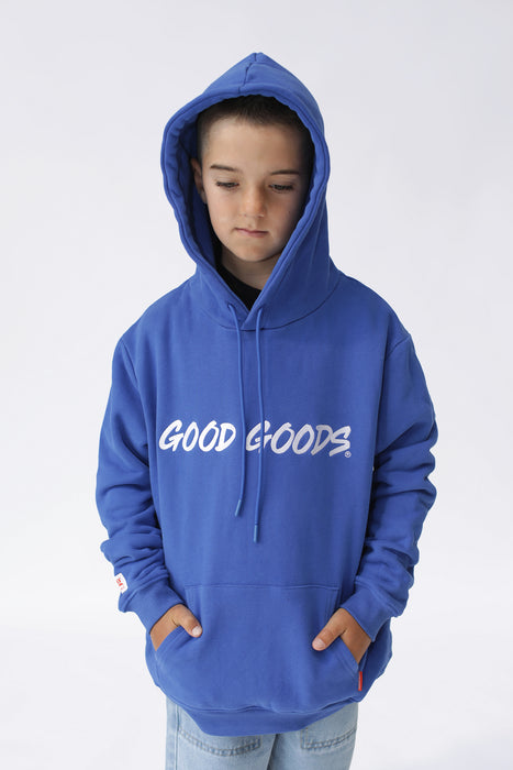 GOOD GOODS - ROCKY HOOD SIGN OFF ROYAL BLUE