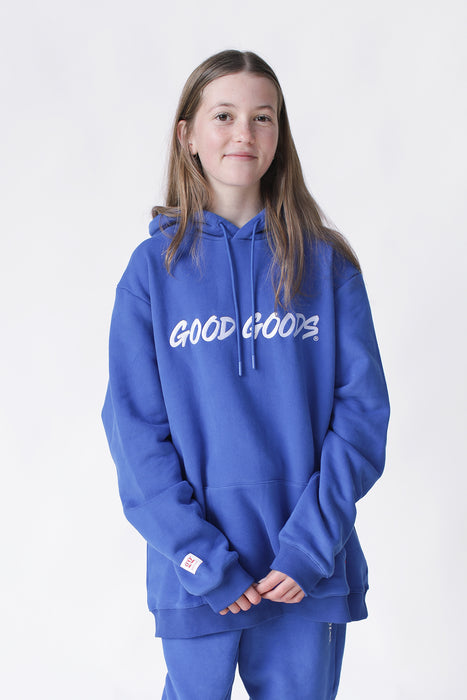 GOOD GOODS - ROCKY HOOD SIGN OFF ROYAL BLUE