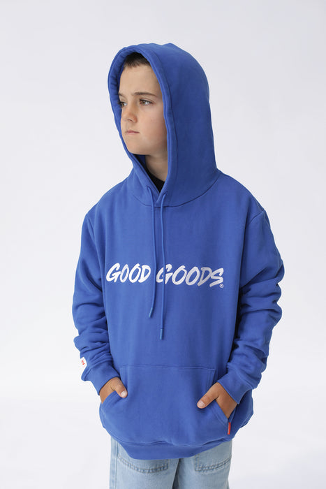 GOOD GOODS - ROCKY HOOD SIGN OFF ROYAL BLUE