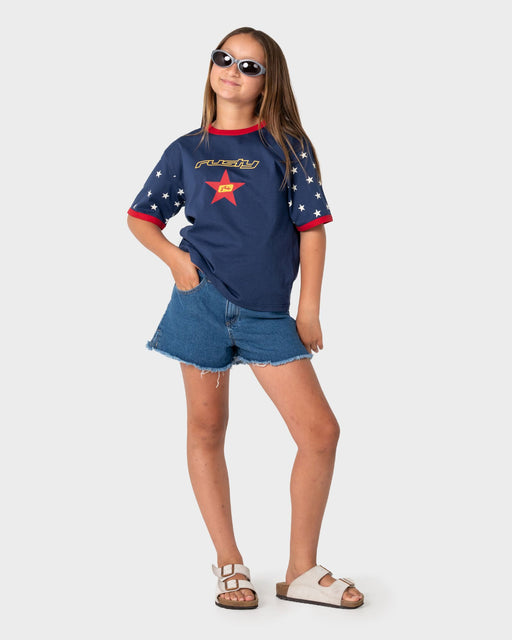 RUSTY - GIRLS STAR BOOM BANG TEE