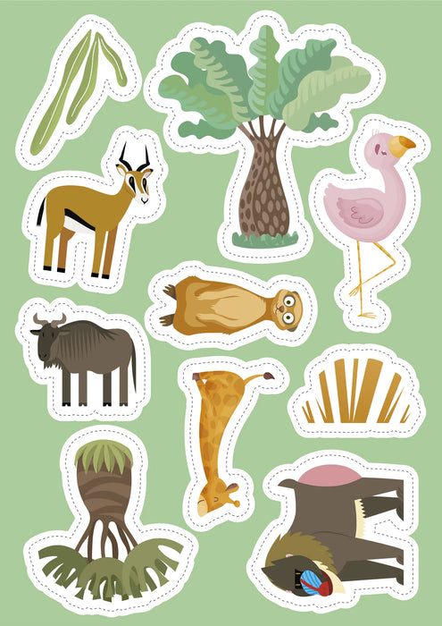 SASSI- THE SAVANNAH- STICKERS AND ACTIVITIES