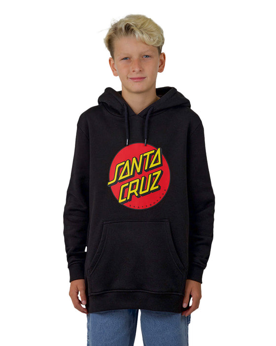 SANTA CRUZ - CLASSIC DOT FRONT HOODIE BLACK