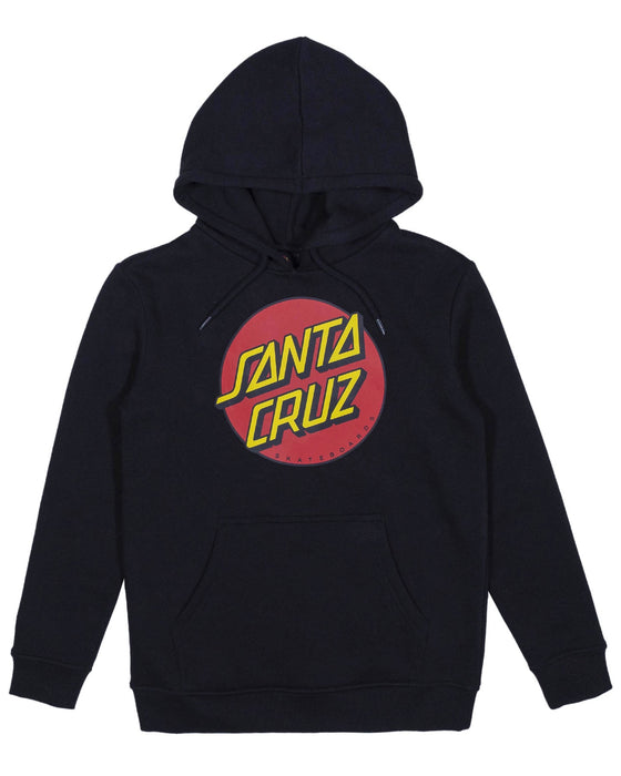 SANTA CRUZ - CLASSIC DOT FRONT HOODIE BLACK