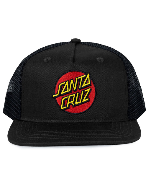SANTA CRUZ - CLASSIC DOT TRUCKER CAP BLACK