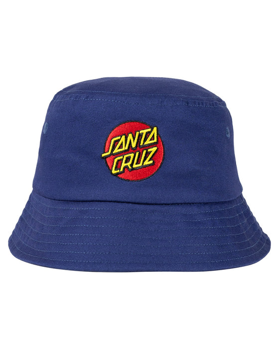 SANTA CRUZ - CLASSIC DOT PATCH BUCKET HAT DARK BLUE