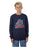 SANTA CRUZ - SPLIT NOT A DOT FRONT SWEATER NAVY