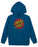 SANTA CRUZ - CLASSIC DOT PUFF FRONT HOODIE TEAL