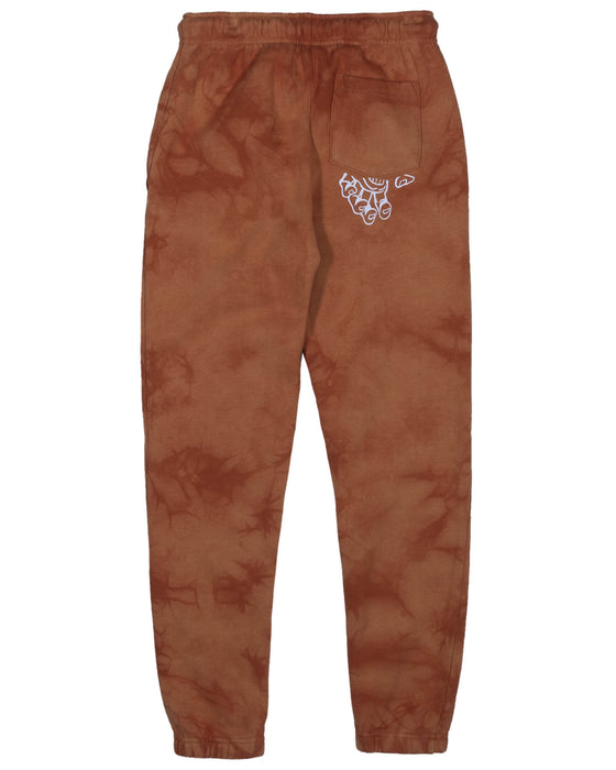 SANTA CRUZ - INHERIT STRIP TRACK PANT GINGER TIE DYE