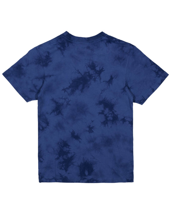 SANTA CRUZ - INHERIT STACKED STRIP FRONT TEE DARK BLUE TIE DYE