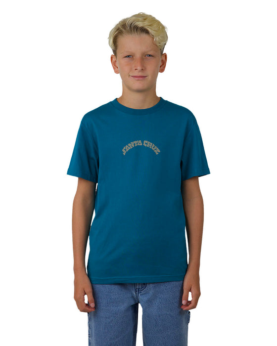 SANTA CRUZ - VERTICAL HORIZON ARCH TEE TEAL