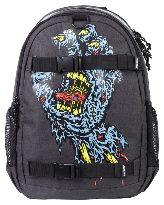 SANTA CRUZ - SC DECAYING HAND BACKPACK DARK GREY MARLE