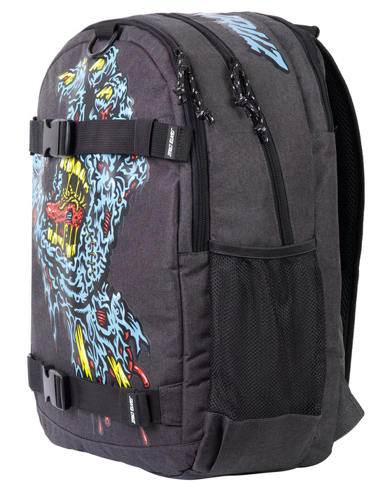 SANTA CRUZ - SC DECAYING HAND BACKPACK DARK GREY MARLE