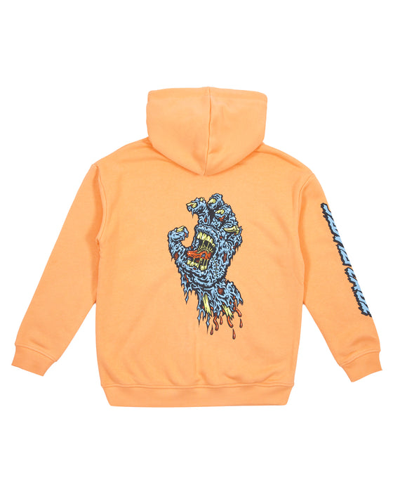 SANTA CRUZ - DECAYING HAND CENTRE STRIP HOODIE ORANGE