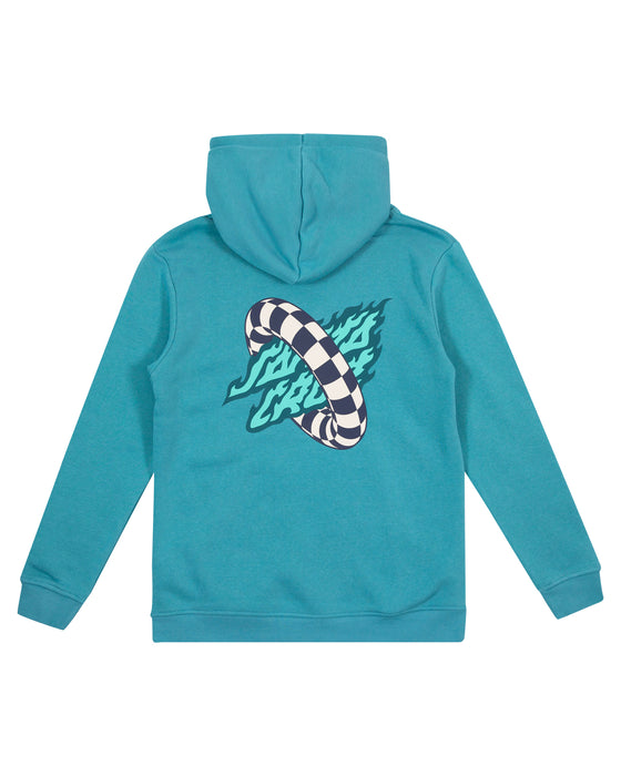 SANTA CRUZ - GOAL FLAME CENTRE HOODIE OCEAN