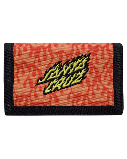 SANTA CRUZ - FLAMING STACK VELCRO WALLET