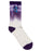 SANTA CRUZ - SCREAMING HAND CREW SOCK 2PACK CREAM TIE DYE PURPLE