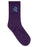 SANTA CRUZ - SCREAMING HAND CREW SOCK 2PACK CREAM TIE DYE PURPLE