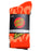 SANTA CRUZ - FLAMING STACK CREW SOCK 2PACK ORANGE FLAME BLACK CHECK