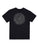 SANTA CRUZ - CHECK WASTE DOT MONO REFLECT SHORT SLEEVE TEE BLACK