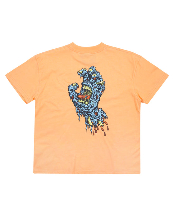 SANTA CRUZ - DECAYING HAND CENTRE SHORT SLEEVE TEE ORANGE