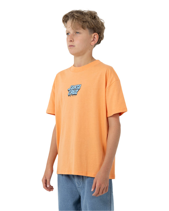 SANTA CRUZ - DECAYING HAND CENTRE SHORT SLEEVE TEE ORANGE