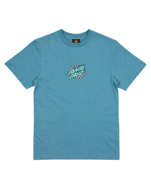 SANTA CRUZ - GOAL FLAME CENTRE SHORT SLEEVE TEE OCEAN