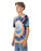 SANTA CRUZ - CHECK WASTE DOT MONO FRONT SHORT SLEEVE NAVY TIE DYE