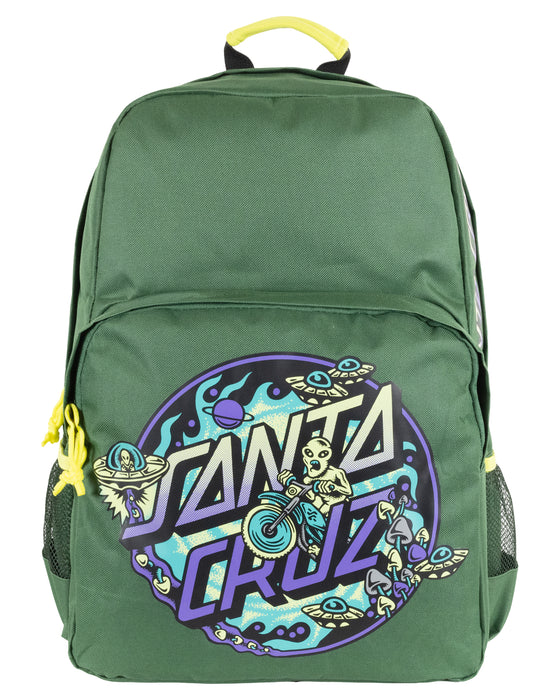 SANTA CRUZ - WINKOWSKI DOPE PLANET 2 DOT BACKPACK DARK GREEN