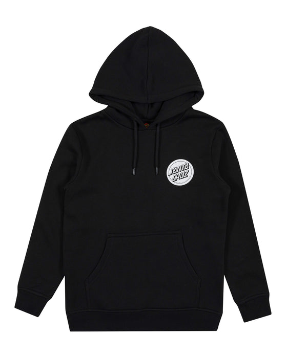 SANTA CRUZ - REVERSE DOT MONO HOODIE BLACK