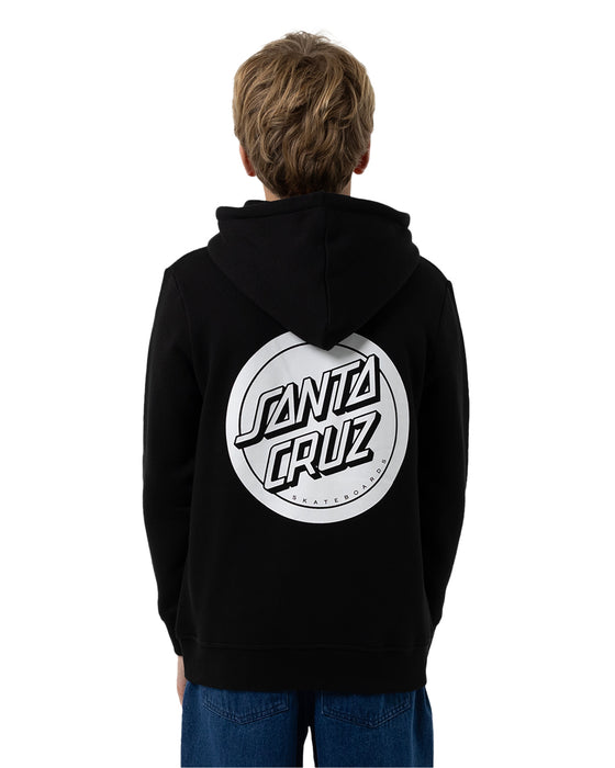 SANTA CRUZ - REVERSE DOT MONO HOODIE BLACK