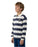 SANTA CRUZ - REVERSE DOT PATCH POLO CREAM STRIPE
