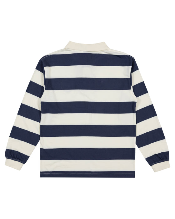 SANTA CRUZ - REVERSE DOT PATCH POLO CREAM STRIPE